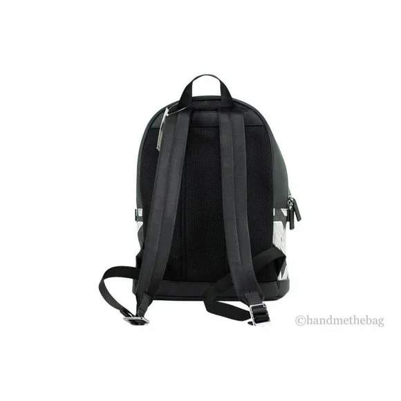 NEW Michael Kors Cooper Logo Backpack Black Signature PVC Graphic Bookbag Bag MICHAEL KORS Cooper Signature Logo Backpack-Black - Walmart.com main image 2